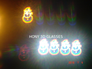 Vidros da difração do papel do arco-íris dos vidros dos fogos-de-artifício do partido 3D do boneco de neve do Natal