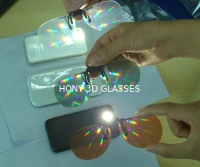 Lentes plásticas do laser do PVC dos vidros 0.06mm dos fogos-de-artifício 3D para o entretenimento