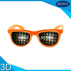Os vidros dos fogos-de-artifício de Hony 3D com Grating de difracção filmam, lançam acima dos óculos de sol