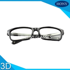 vidros 3D para filmes com a lente 0.19mm-0.38mm de Thicknes do quadro do ABS