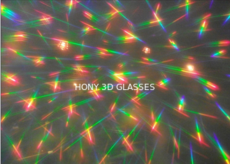 Os vidros dos fogos-de-artifício do arco-íris de prisma para o laser mostram entusiasmos - difração dobro