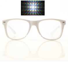 Vidros feitos sob encomenda do efeito de prisma dos fogos-de-artifício do arco-íris dos vidros 3D da difração 3D