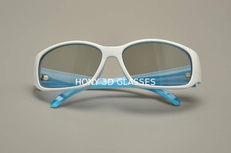 Vidros 3D polarizados lineares do quadro plástico para lentes do risco do cinema anti