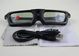 Vidros ativos infravermelhos da tevê do obturador 3D universais com o mini conector de USB