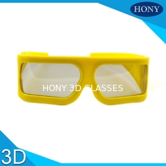 Vidros 3D polarizados lineares do quadro grande amarelo 148 * 52 * 155mm para o cinema