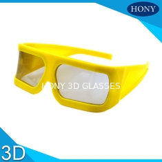 Vidros 3D polarizados lineares do quadro grande amarelo 148 * 52 * 155mm para o cinema