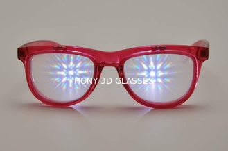 Vidros plásticos dos fogos-de-artifício 3D com as lentes do laser do PVC ou do ANIMAL DE ESTIMAÇÃO de 1.0mm