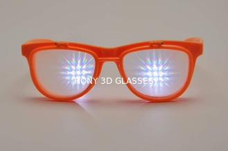 Vidros plásticos dos fogos-de-artifício 3D com as lentes do laser do PVC ou do ANIMAL DE ESTIMAÇÃO de 1.0mm