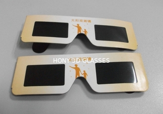 Óculos de óculos de eco-friendly solar eclipse para observar o eclipse