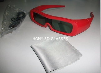Lentes ativas universais do LCD da reação dos vidros da tevê do obturador 3D do vermelho