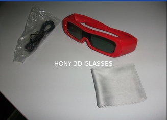 Os vidros ativos universais do obturador 3D do quadro plástico do PC, vidros do IR vestem