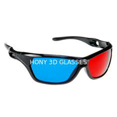 Vidros 3D cianos vermelhos plásticos do PC elegante com as lentes do ANIMAL DE ESTIMAÇÃO de 1.6mm