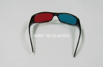 vidros 3D cianos vermelhos plásticos das lentes do ANIMAL DE ESTIMAÇÃO de 1.6mm para o jogo de computador, filme