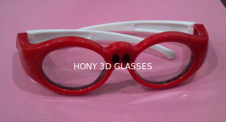 Os vidros ativos da tevê do obturador 3D do projetor caçoam vidros vermelhos da relação 3D do DLP