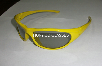 Vidros 3D polarizados lineares plásticos do PC do desenhista para o cinema em casa