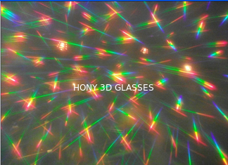 papel de vidros holográfico dos fogos-de-artifício 3d com as lentes do laser do PVC/ANIMAL DE ESTIMAÇÃO de 0.06mm