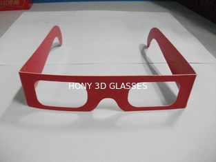 O espectro separou os vidros 3D de papel descartáveis para 3D a imagem, tamanho de 143x37mm