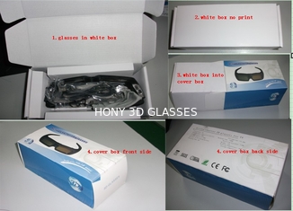 Vidros ativos afiados do obturador 3D para a tevê, quadro eletrônico do plástico do PC dos vidros 3d