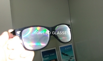 Dobráveis 3os Fogos de artifício óculos frame do plástico do PC para a promoção do Jornal