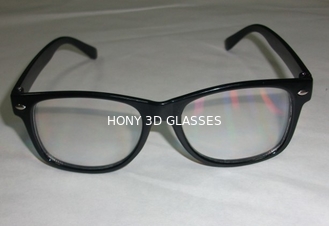 Eyewear plástico do quadro do PC durável adulto dos vidros dos fogos-de-artifício do arco-íris 3D