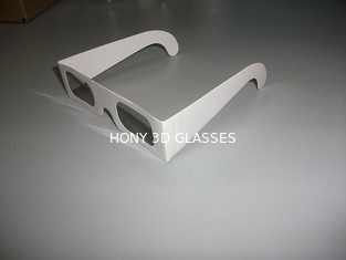 Vidros brancos de Chromadepth 3D do cartão para o adulto/crianças, espessura da lente de 0.06mm