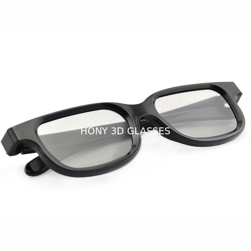 A circular real de D polarizou os vidros 3D possui óculos de proteção de Logo Print EN71 3d para a tevê