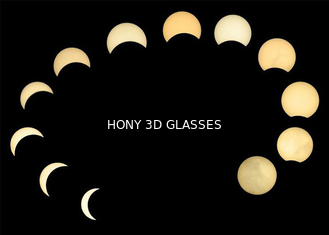 Personalize o Eyewear do eclipse solar do cartão/vidros de vista eclipse branco da cor