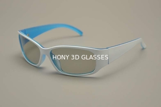Vidros 3D polarizados lineares do quadro plástico para lentes do risco do cinema anti