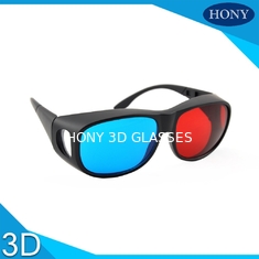 As lentes grossas dos vidros 3D cianos vermelhos adultos do tamanho personalizaram a cor do quadro