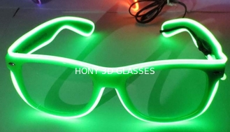 Vidros de fio alaranjados do EL do brilho alto para a mostra do partido com quadro do plástico do PC