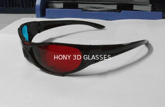 Ciano vermelho dos vidros 3D Anaglyphic plásticos elegantes com as lentes do ANIMAL DE ESTIMAÇÃO de 1.6mm
