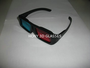 Vidros 3D cianos vermelhos plásticos do ABS com as lentes do ANIMAL DE ESTIMAÇÃO de 0.16mm
