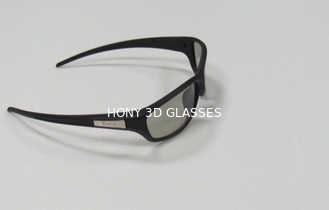 Os vidros dos cinemas 3D da cor verde para 3D as tevês passivas, adulto fizeram sob medida circular passiva os vidros 3D polarizados