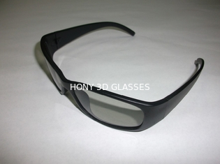 A circular plástica 3D do uso do cinema polarizou FCC RoHS do CE dos óculos de sol dos vidros