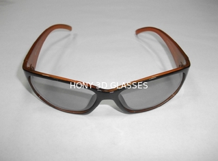 A circular plástica 3D do uso do cinema polarizou FCC RoHS do CE dos óculos de sol dos vidros