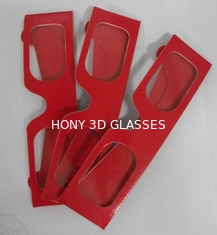 Vidros vermelhos do papel 3D de Colorcode para a imagem do desenho 3D, quadro do cartão