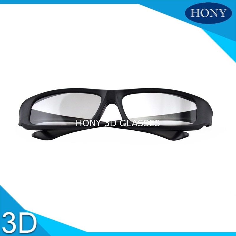 A circular universal do plástico polarizou o Eyewear passivo do cinema 3D dos vidros 3D