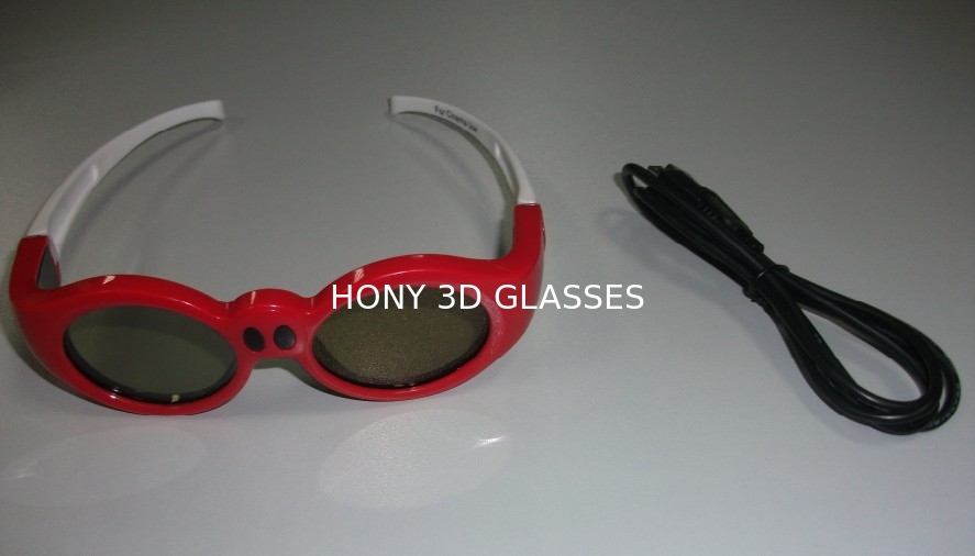 Vidros recarregáveis grandes para crianças, vidros do obturador de Xpand 3D do filme 3D